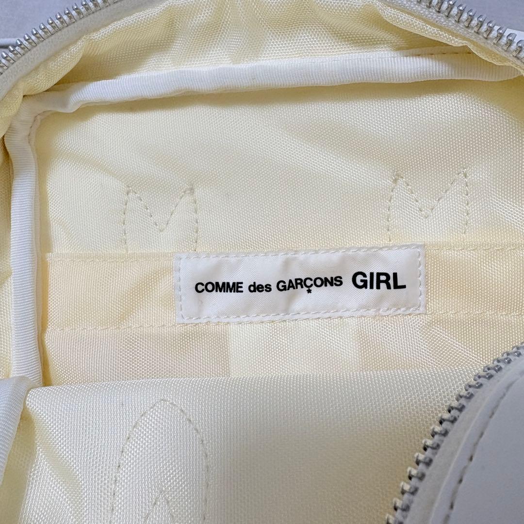 コムデギャルソンガール フリル ハンドバッグ ホワイト