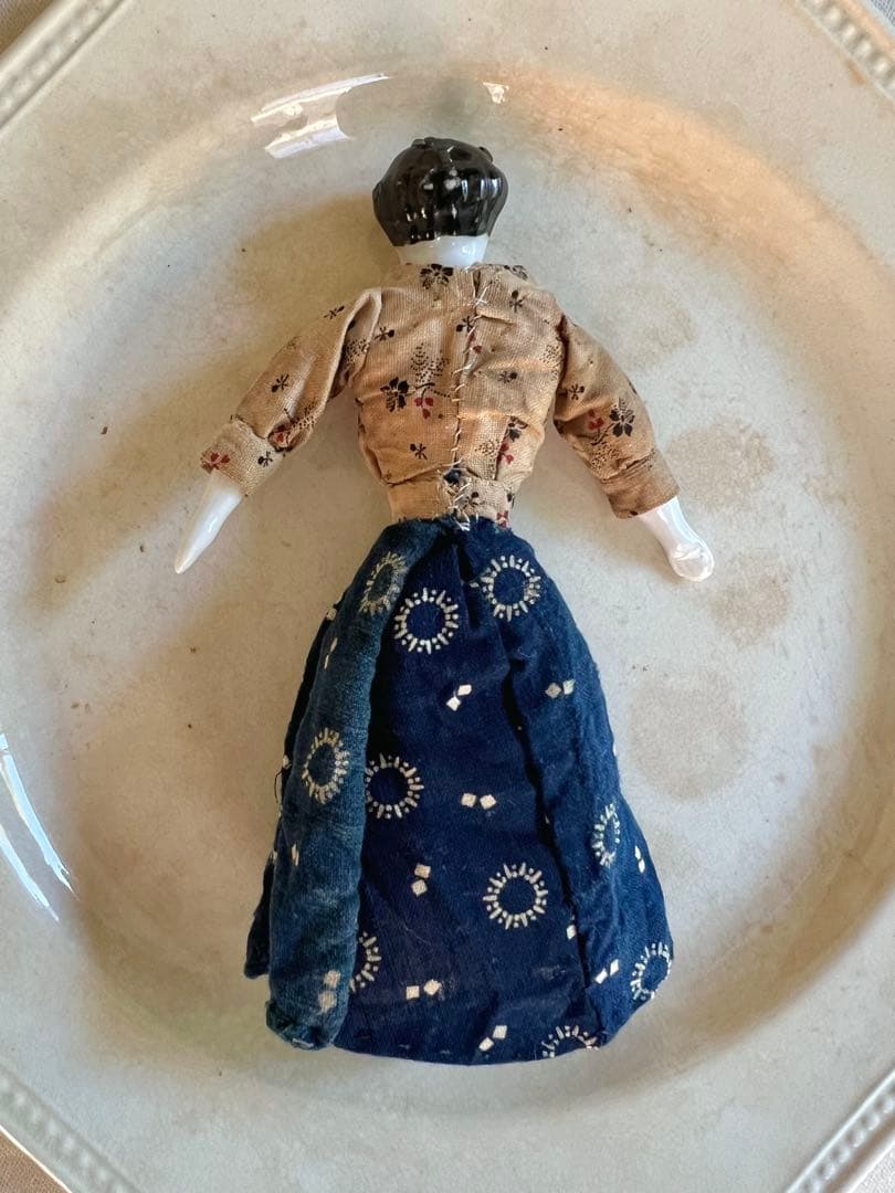 アンティーク　チャイナヘッドドール　16センチ　ドイツ