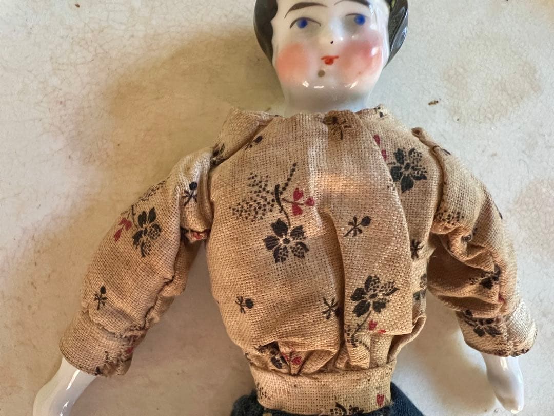 アンティーク　チャイナヘッドドール　16センチ　ドイツ