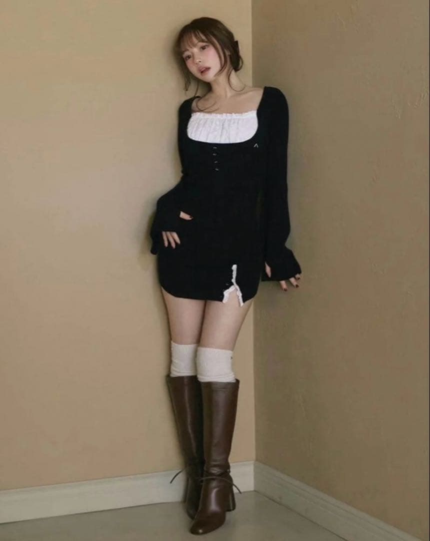 ワンピース ANDMARY Poppy lace mini dress