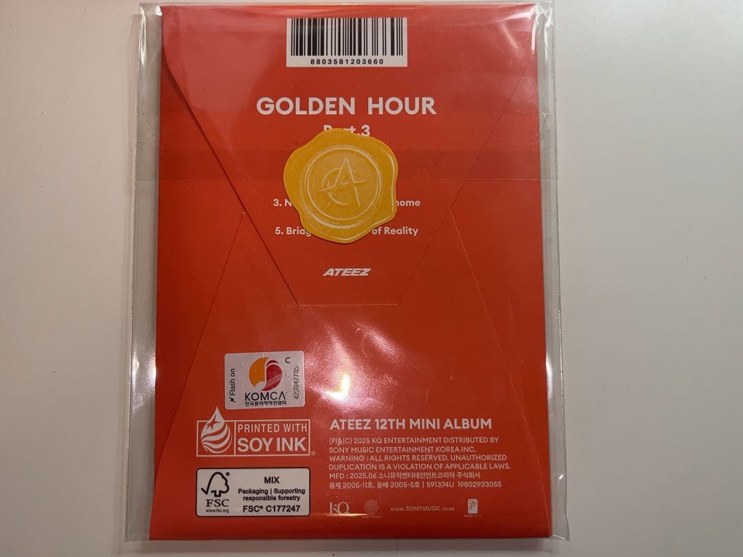 ateez golden hour 3 poca album 新品未開封 30枚