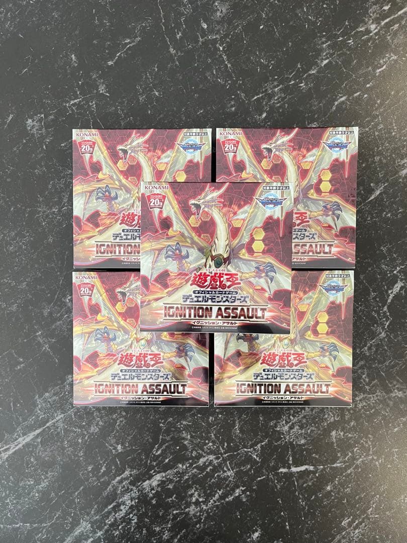 遊戯王　イグニッション・アサルト 日版　シュリンク付き　5BOX