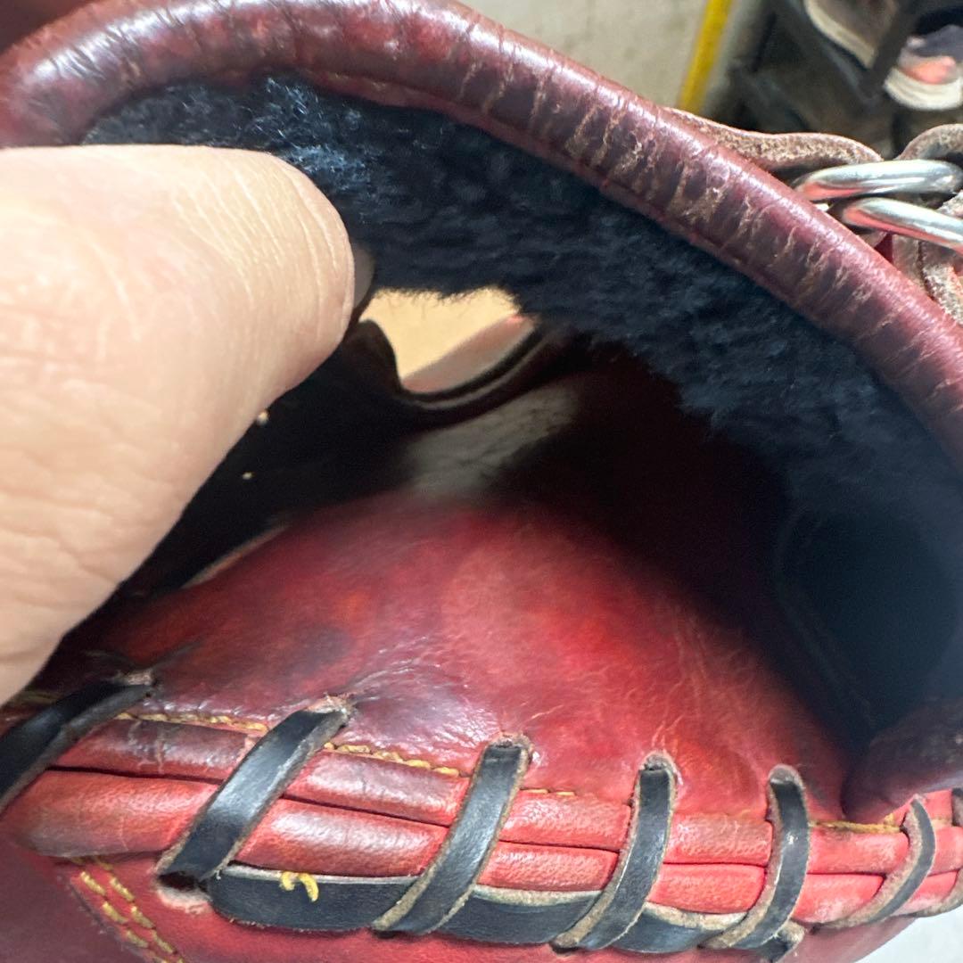 MIZUNO 硬式グローブ レッド　最終値下げ！