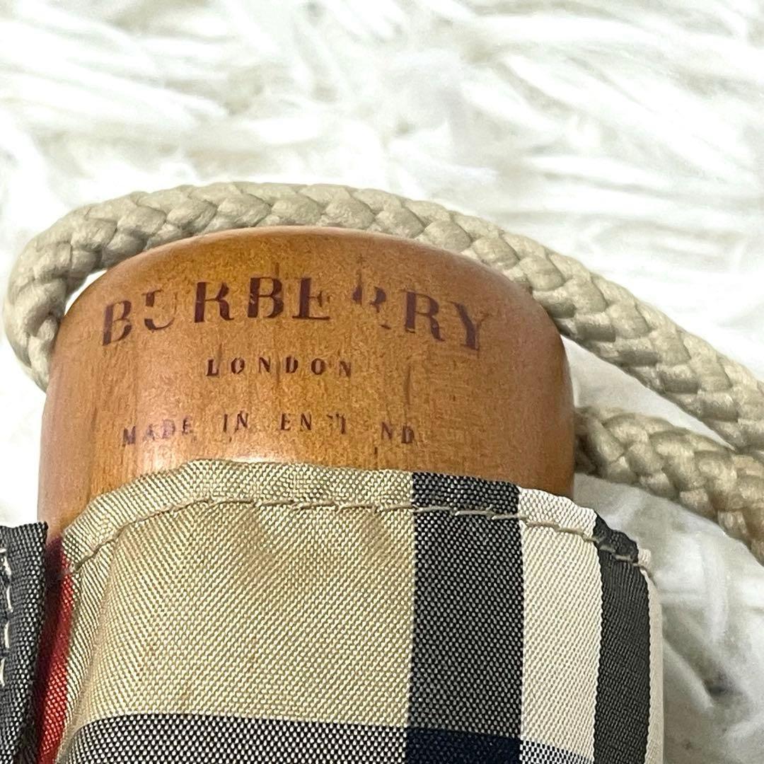 美品　BURBERRY チェック柄 イギリス製　折りたたみ傘