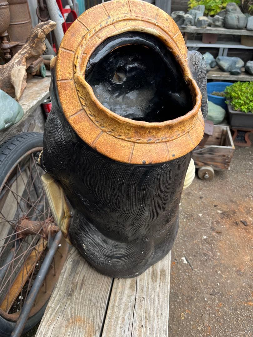 shota たぬきの置物、たぬき55センチ、たぬきの傘立て置物、傘立て、