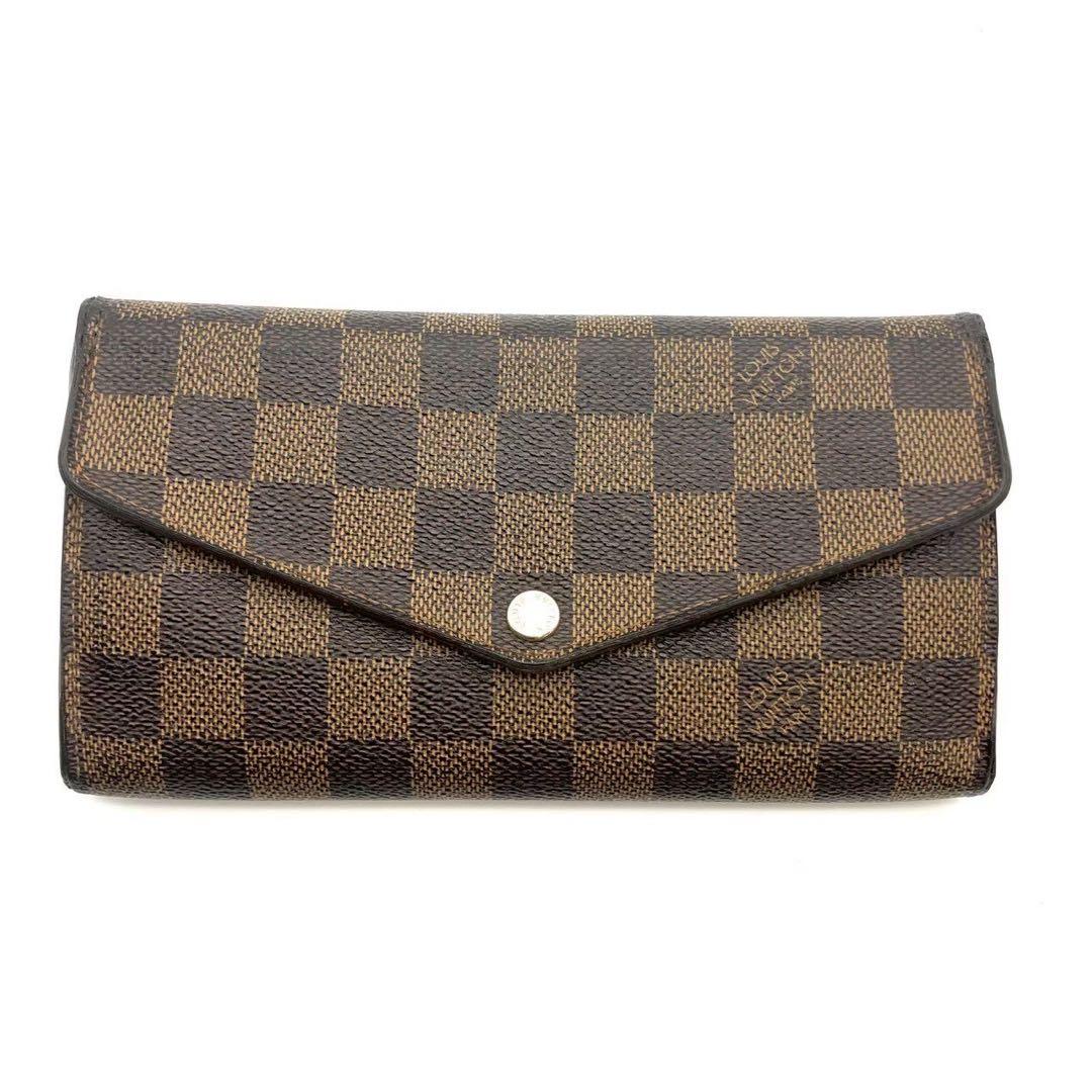 Justin 正規品 ルイヴィトン 長財布 ポルトフォイユ サラ ダミエ