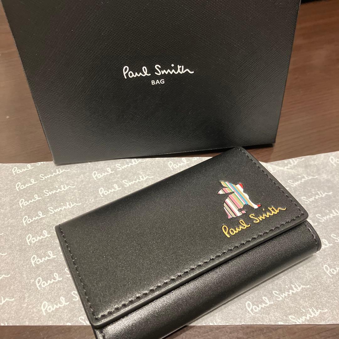 Paul Smith ブラック レザーキーケース