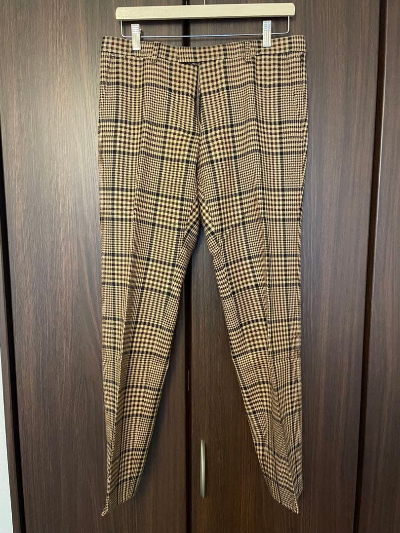 dries van notten チェックパンツ