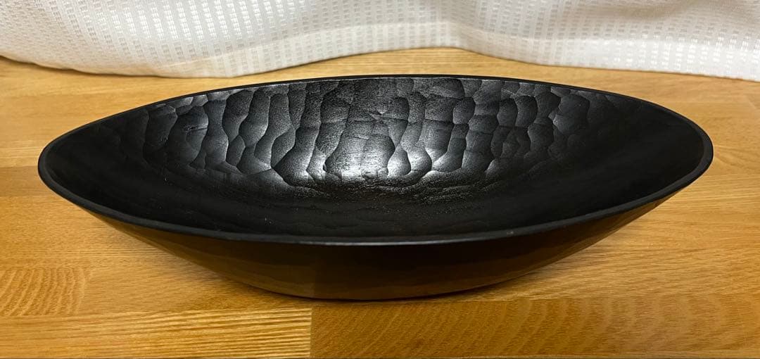 m*e様 三谷龍二　器　黒漆　楕円鉢