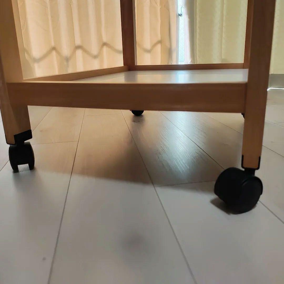 天童木工 ワゴン T-2093ME-ST Tendo 2段 キャスター付