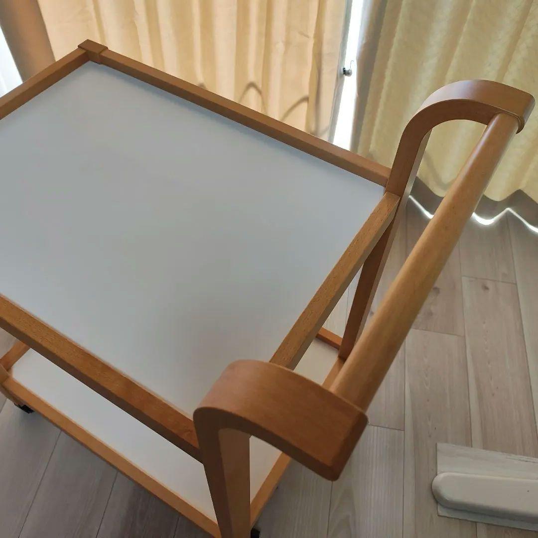 天童木工 ワゴン T-2093ME-ST Tendo 2段 キャスター付