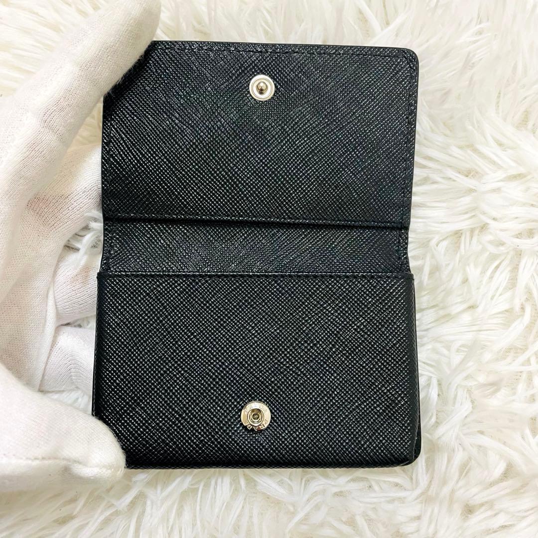 未使用級✨PRADA 名刺入れ カードケース レザー トライアングルロゴ 現行