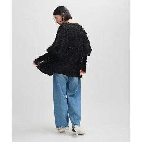 定価15,950円 新品 アダムエロペ 【逸品】ジャガードペプラムブラウス