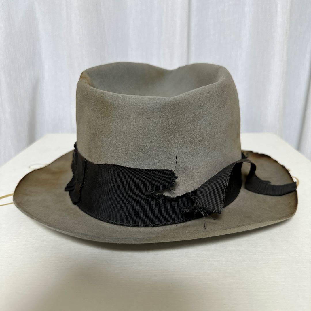 ハードダメージ フェドラハット バーン加工 ジョニーデップ ニックフーケ