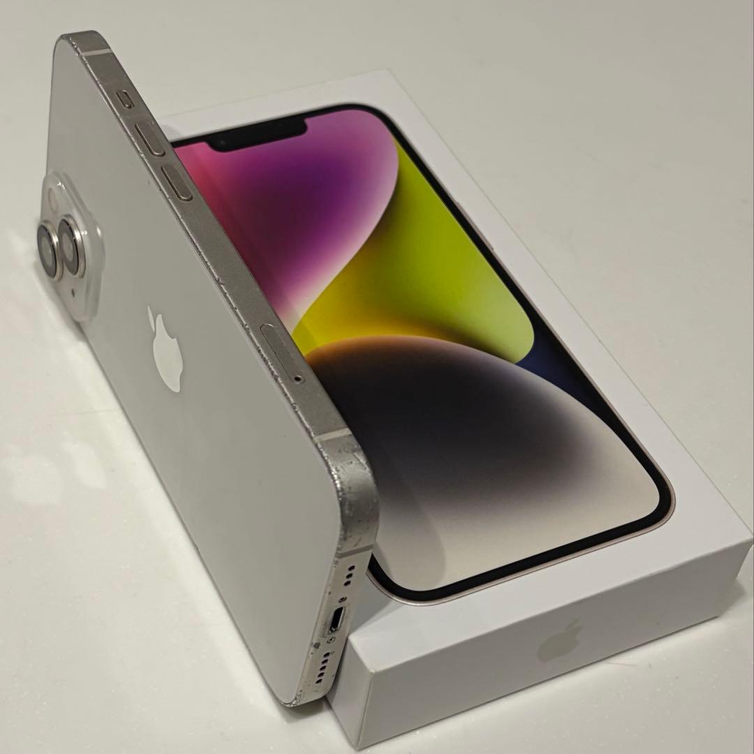 バッテリー100% IPhone 14 128GB ホワイト