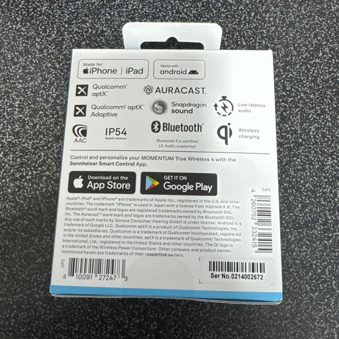 【新品未開封】ゼンハイザー MOMENTUM True Wireless 4