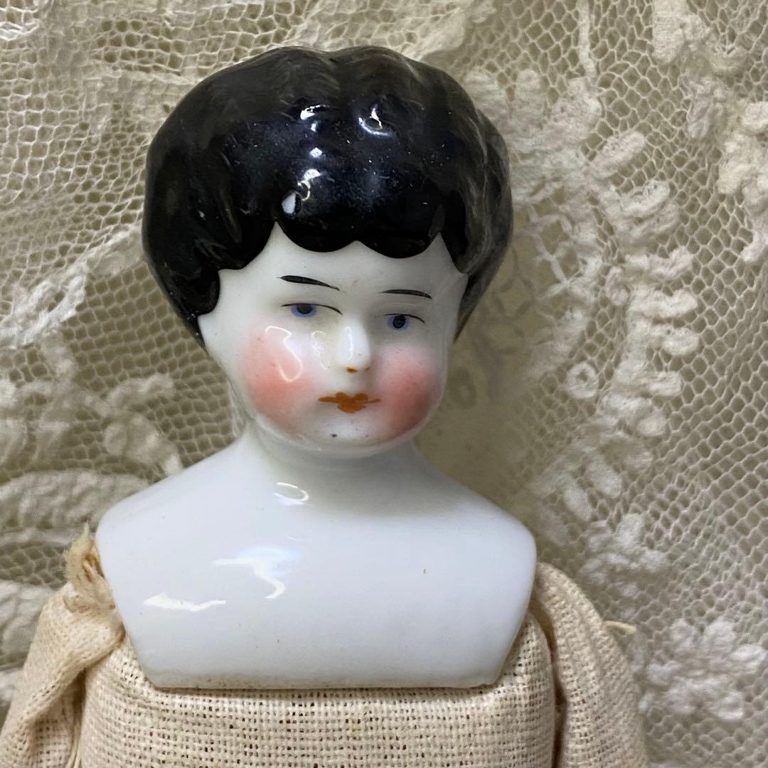 ドイツアンティーク チャイナヘッドドール 18.5cm