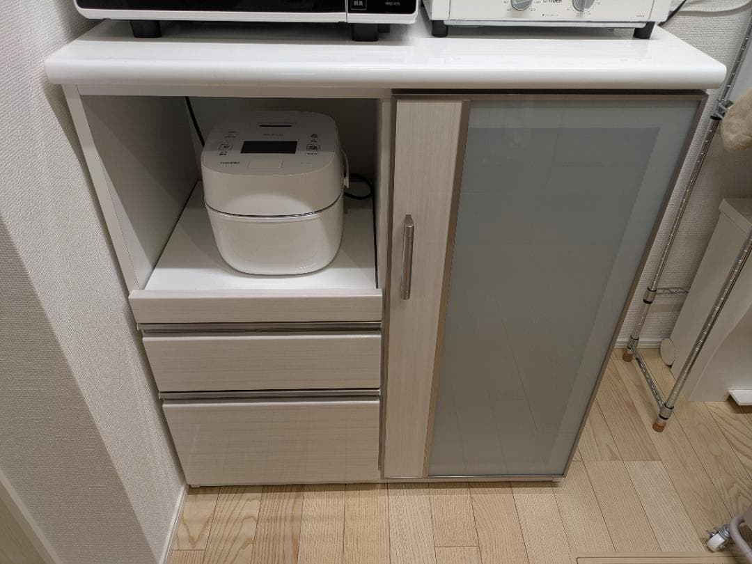 ニトリ　キッチンカウンター　ポスティア　90 WH