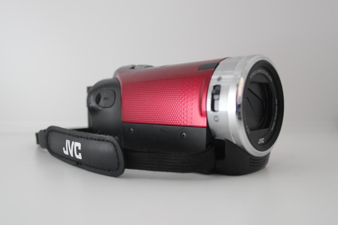 動作OK （極美品）JVC GZ-HM199-R ビデオカメラ　赤　RED