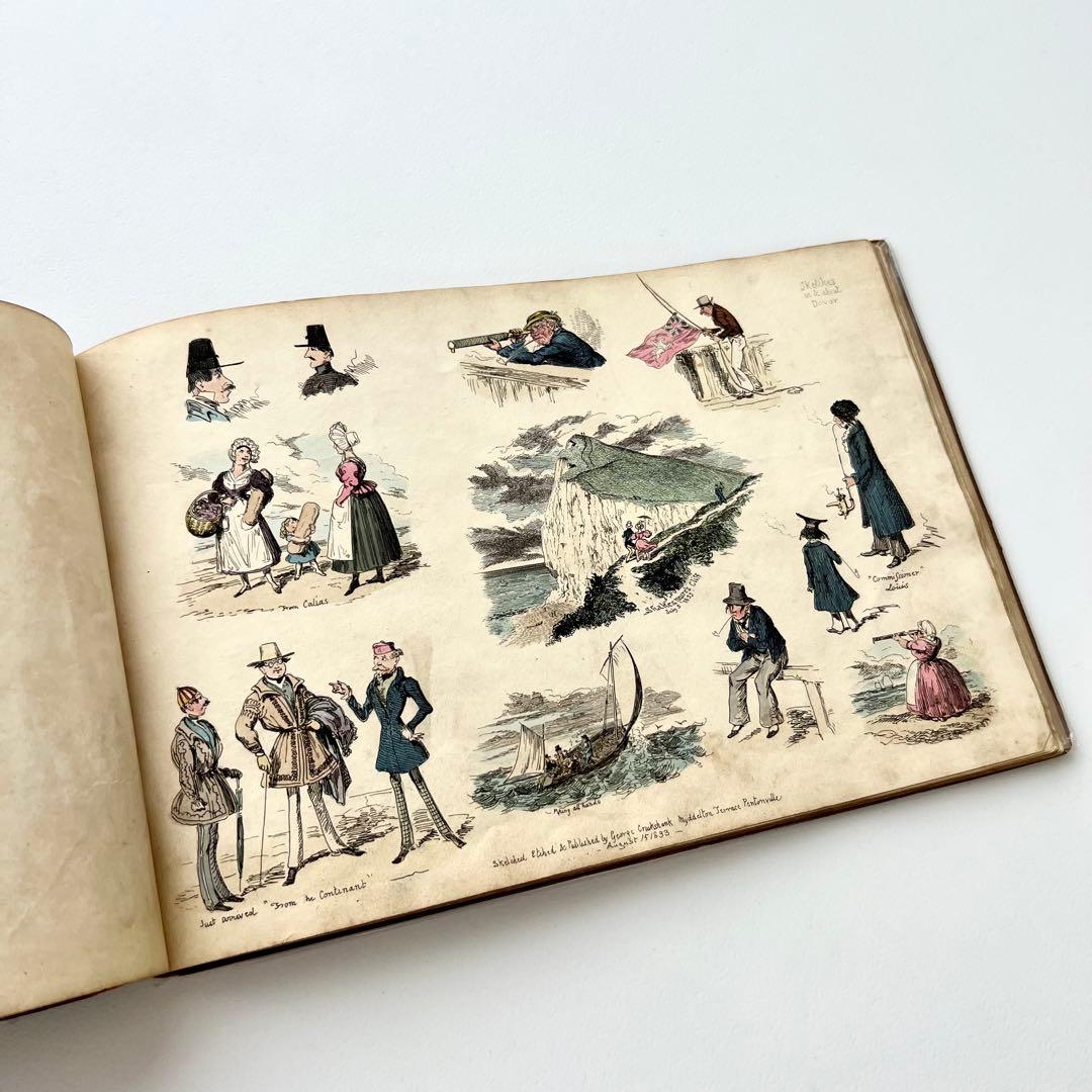 My Sketch Book⠀クルックシャンク⠀1830年代　希少　アンティーク