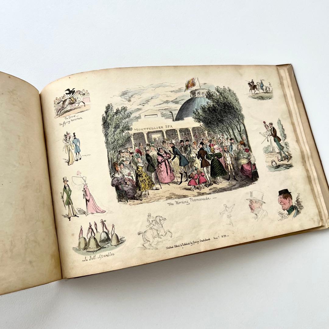 My Sketch Book⠀クルックシャンク⠀1830年代　希少　アンティーク
