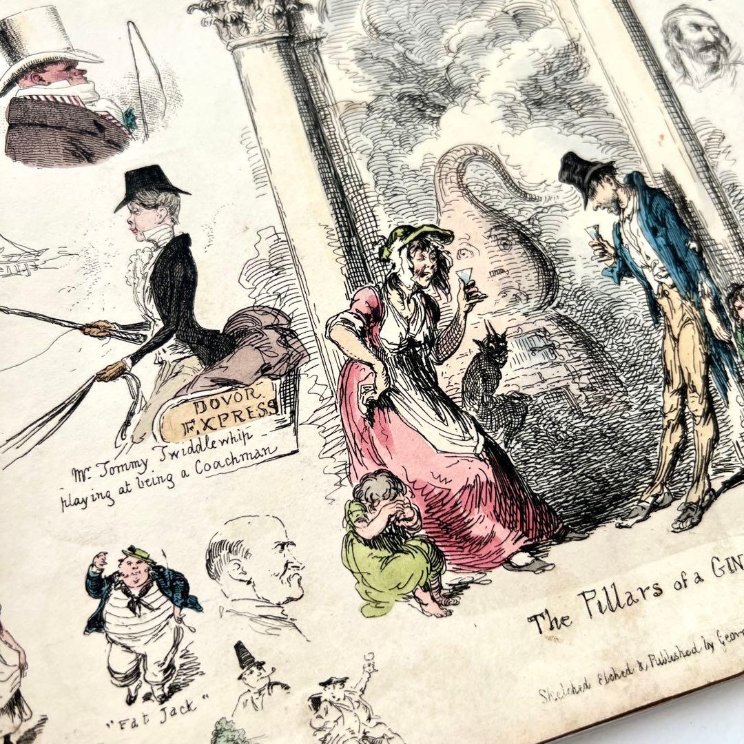 My Sketch Book⠀クルックシャンク⠀1830年代　希少　アンティーク