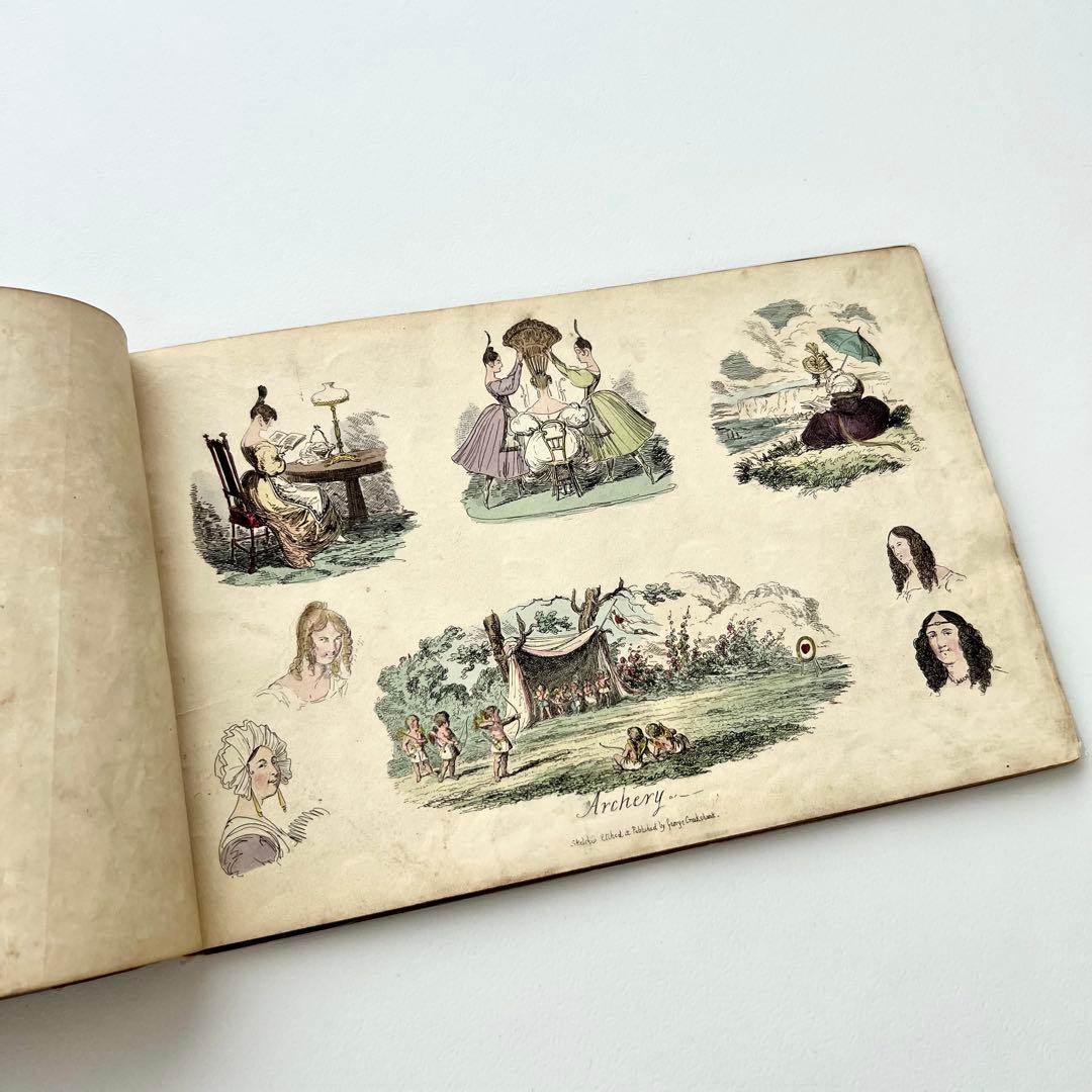 My Sketch Book⠀クルックシャンク⠀1830年代　希少　アンティーク