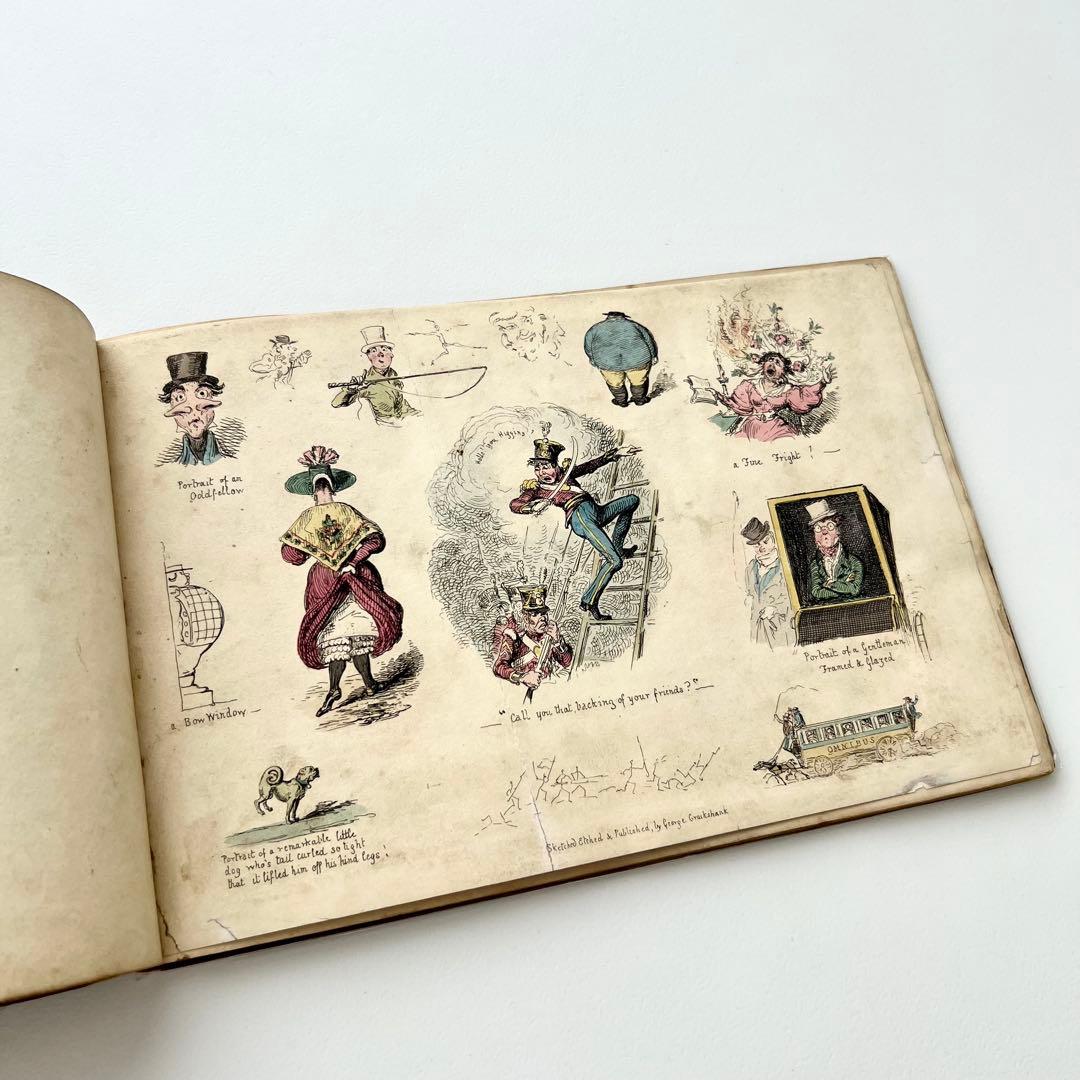 My Sketch Book⠀クルックシャンク⠀1830年代　希少　アンティーク