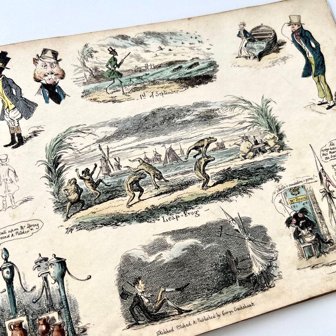 My Sketch Book⠀クルックシャンク⠀1830年代　希少　アンティーク