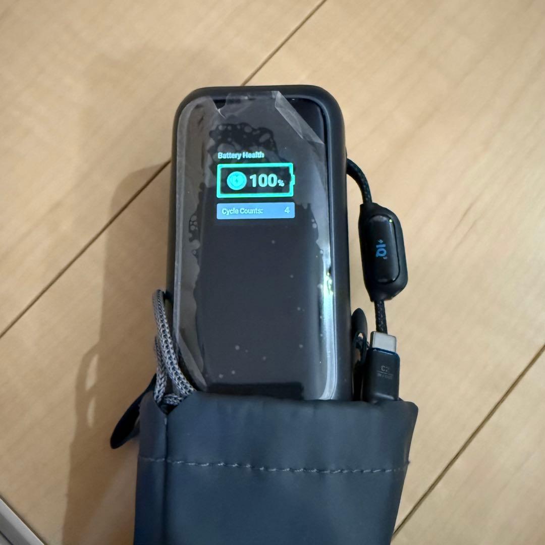 Anker Power Bank (25000mAh, 巻取り式USB-C