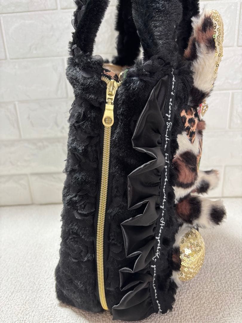 灰*猿様 コヤンイサムチョン　サイドファスナーバッグ（大）　サンダーちゃん　ヒョ