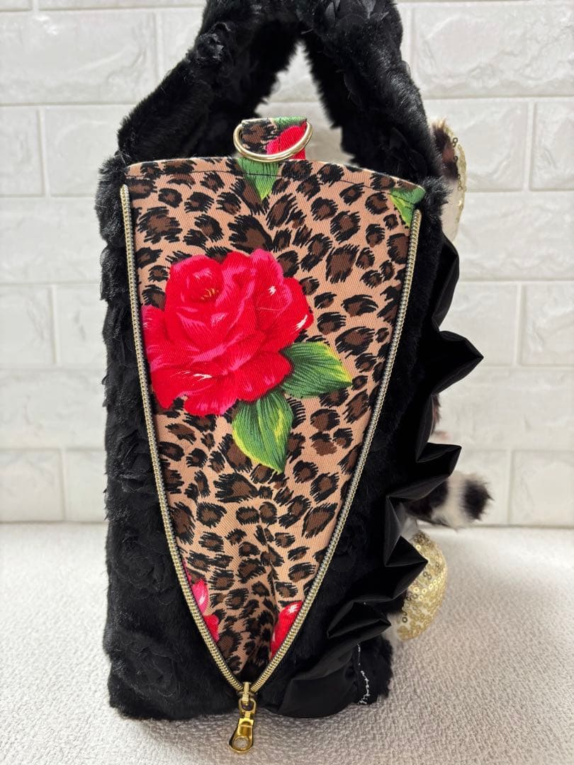 灰*猿様 コヤンイサムチョン　サイドファスナーバッグ（大）　サンダーちゃん　ヒョ