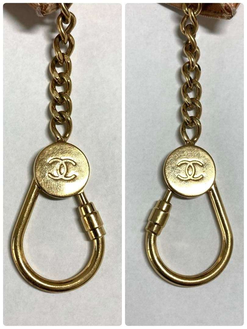 シャネル　キャンバス　キーリング付き　ケース　カードケース　箱付き