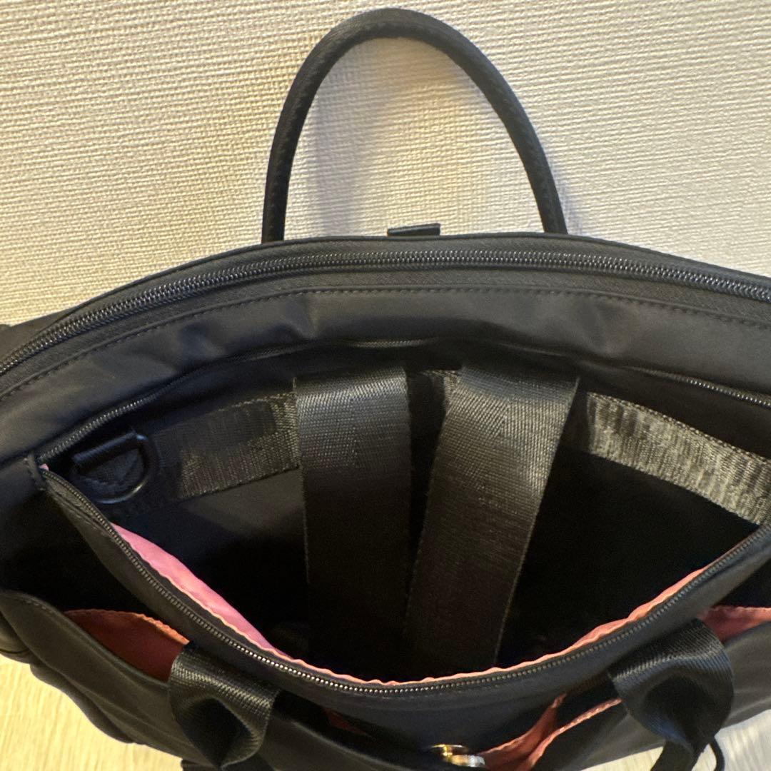 【美品】セレーンエテール　ブラック ビジネスバッグ ショルダーストラップ付き