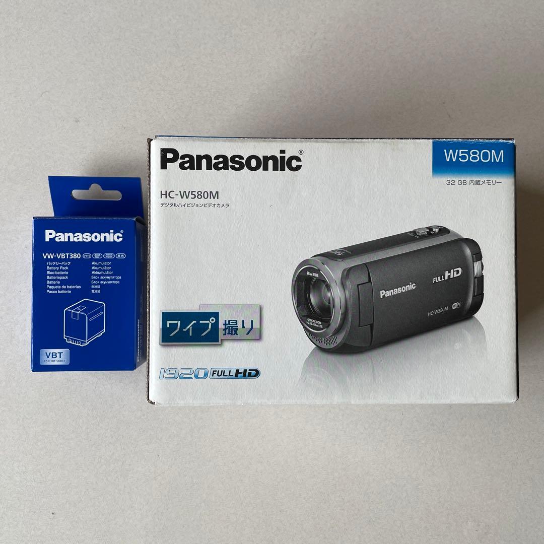 Panasonic HC-W580M（別売バッテリー・SDカード・ストラップ付）