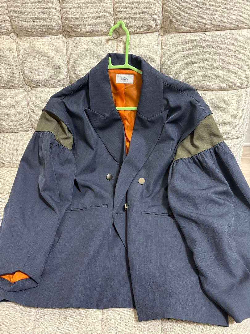 so.C.huソクチュウ 2wayボリュームスリーブテーラードジャケット