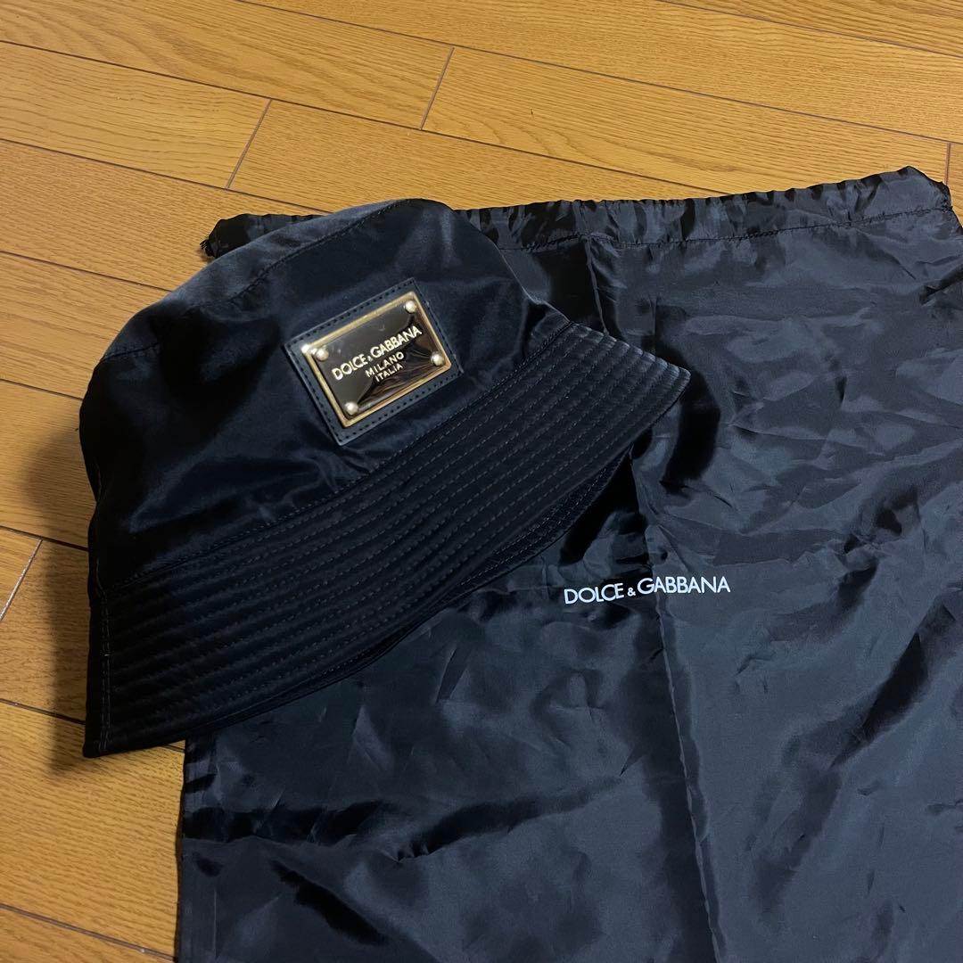 未使用 D&G DOLCE&GABBANA 保存袋付 ナイロン バケット ハット