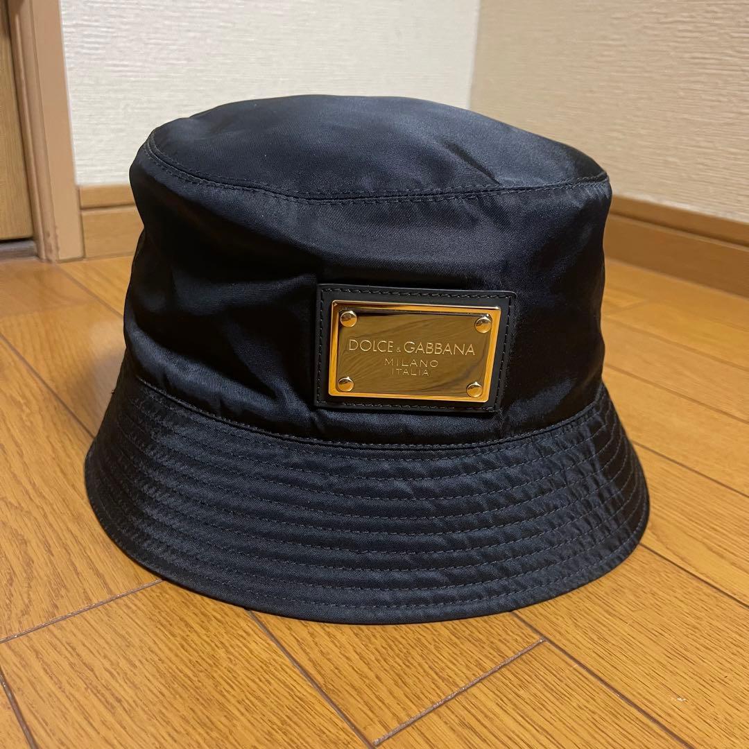 未使用 D&G DOLCE&GABBANA 保存袋付 ナイロン バケット ハット