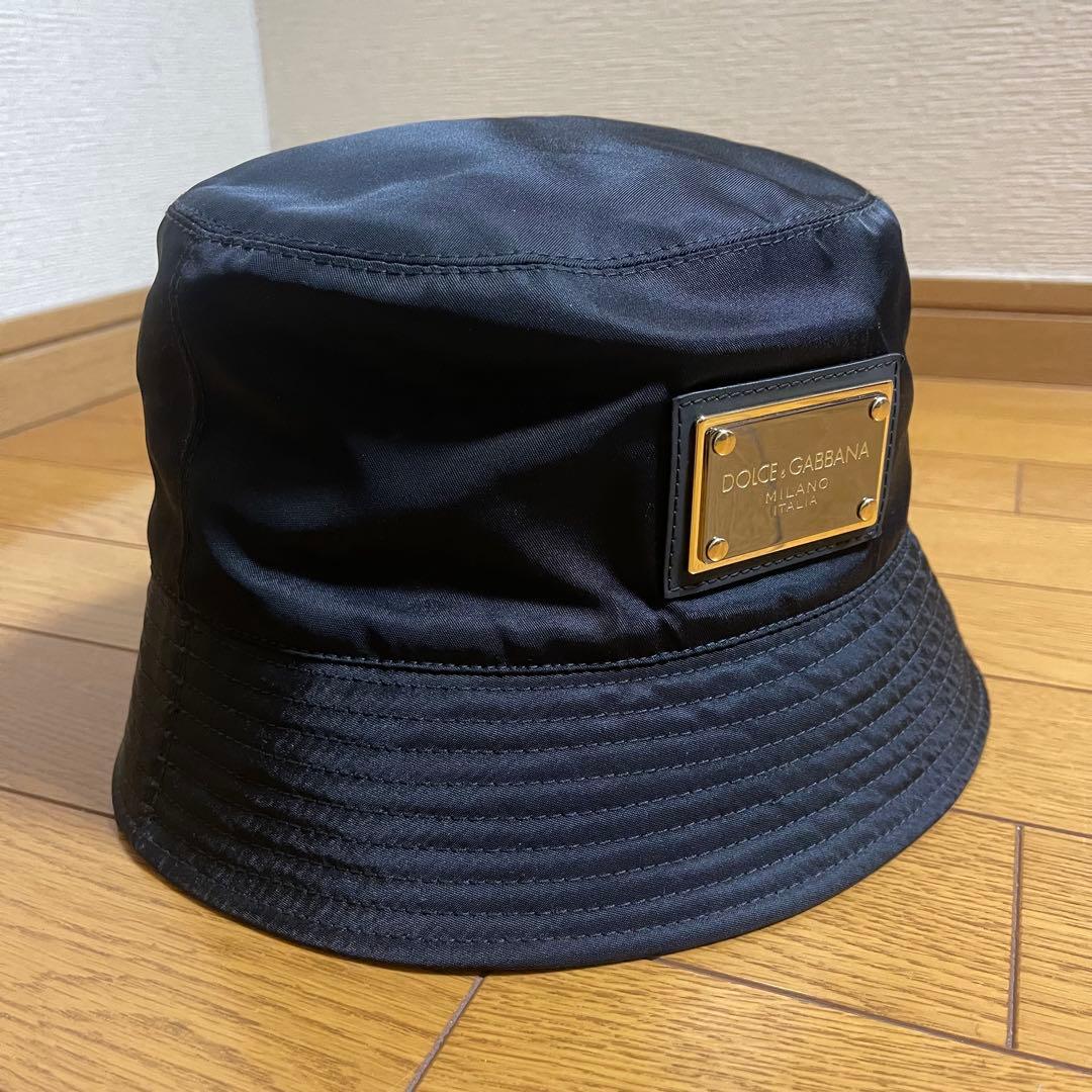 未使用 D&G DOLCE&GABBANA 保存袋付 ナイロン バケット ハット