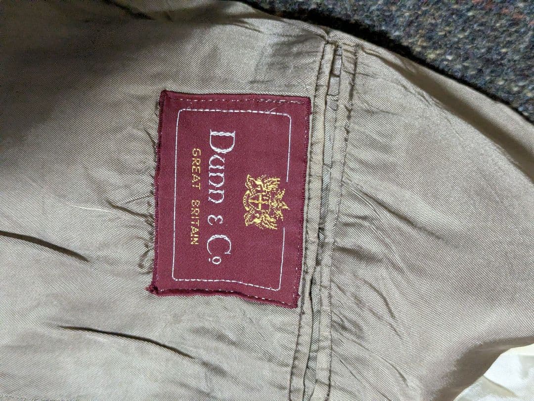 Dunn＆co　ハリスツイード　テーラードジャケット　　70's　60's