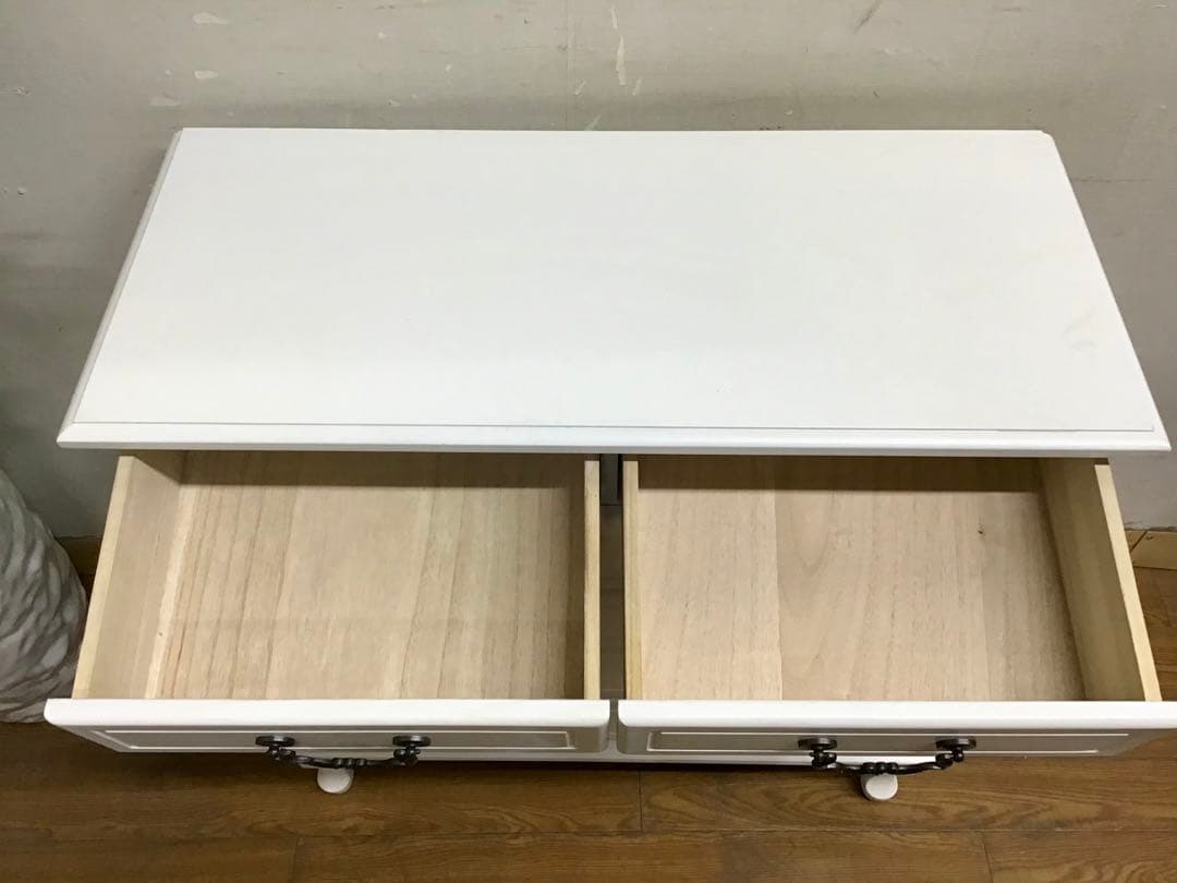 管295☆フレンチスタイル☆白家具☆5段チェスト