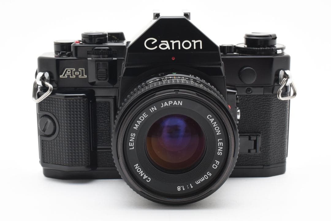 ストラップ付き美品 Canon A-1 + New FD 50mm F/1.8