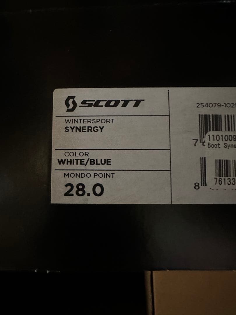 テレマークスキーブーツ、Scottスコットのsynergy シナジー２８cm