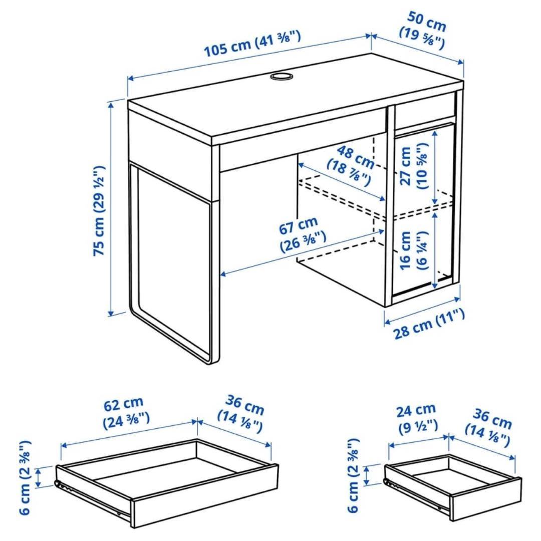 イケア デスク 机 MICKE ミッケ　完成品