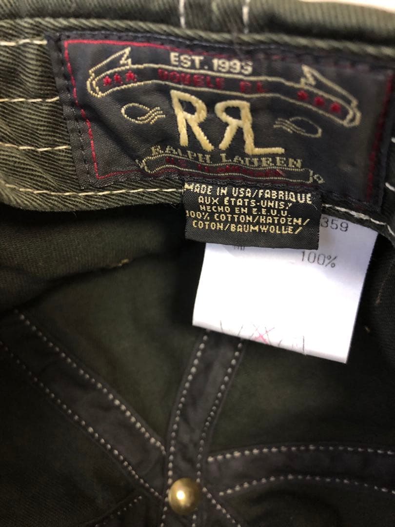 希少　RRL ダブルアールエル　キャップ　ヴィンテージ　ラルフローレン　USA製