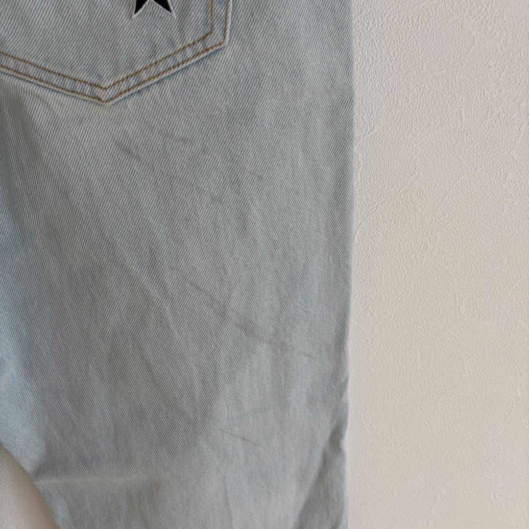 シュプリーム　デニム　スターロゴ　ワンポイント　レギュラーフィット 34サイズ