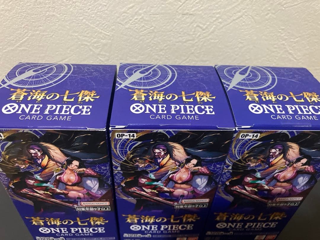 蒼海の七傑 3box 未開封 テープカット￼￼ ワンピースカード