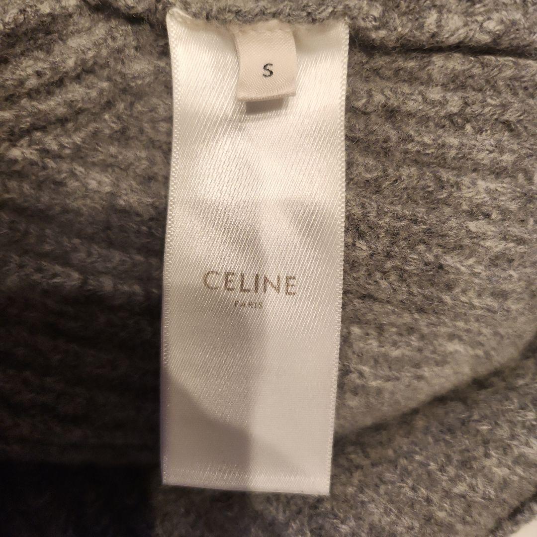 CELINE グレー フード付き パーカー