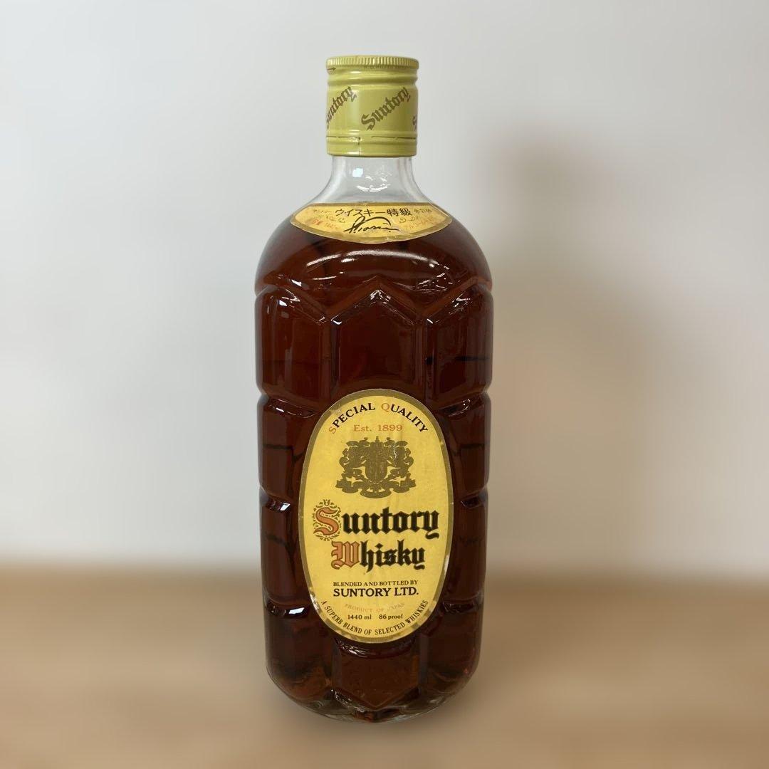 未開栓 サントリー ウイスキー 特級 角 1440ml