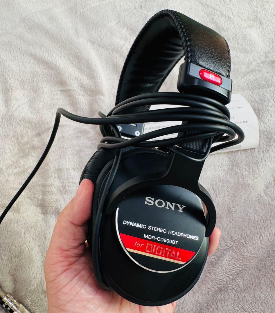 (赤ミミ)SONY MDR-CD900ST ダイナミックステレオヘッドフォン